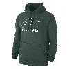 Nike Men's Swoosh Club Fleece Football Pullover Hoodie In Green