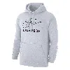 Nike Men's Swoosh Club Fleece Lacrosse Pullover Hoodie In White