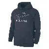 Nike Men's Swoosh Club Fleece Pickleball Pullover Hoodie In Blue