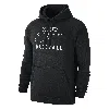 Nike Men's Swoosh Club Fleece Soccer Pullover Hoodie In Black
