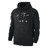 Nike Men's Swoosh Club Fleece Tennis Pullover Hoodie In Black