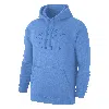 Nike Men's Swoosh Club Fleece Tennis Pullover Hoodie In Blue