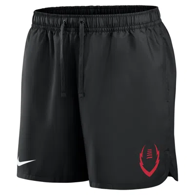 Nike Men's Swoosh Football Woven Flow Shorts In Black