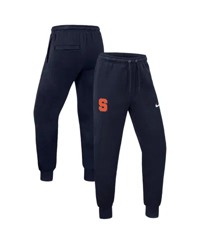 Nike Men's Syracuse Orange Club Fleece Tapered Joggers In Blue