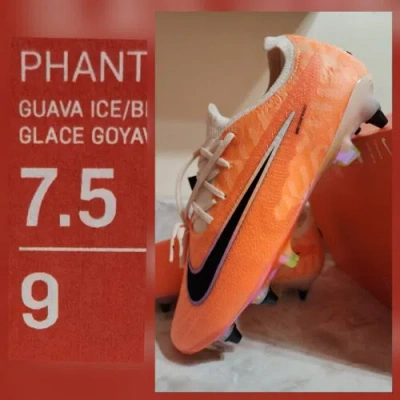 Pre-owned Nike Men's Sz 7.5  Phantom Gx Elite Sg-pro Guava Ice Soccer Cleats Fn7443-800 In Orange