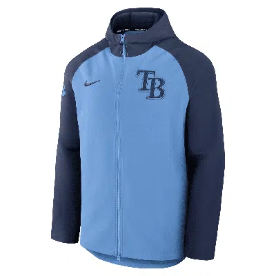 Nike Men's Tampa Bay Rays Authentic Collection Menâs  Therma Mlb Full-zip Jacket In Blue