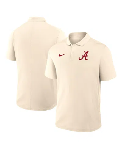 Nike Men's Tan Alabama Crimson Tide Primary Logo Victory Performance Polo Shirt In Neutral