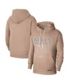 Nike Mens  Bulls Dri-fit Standard Issue Hoodie Cts Ce In Tan,white
