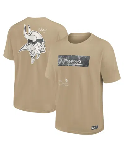 NIKE MEN'S TAN MINNESOTA VIKINGS STATEMENT MAX90 T-SHIRT