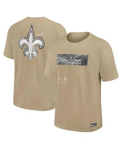 NIKE MEN'S TAN NEW ORLEANS SAINTS STATEMENT MAX90 T-SHIRT