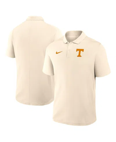 Nike Men's Tan Tennessee Volunteers Primary Logo Victory Performance Polo Shirt In Brown