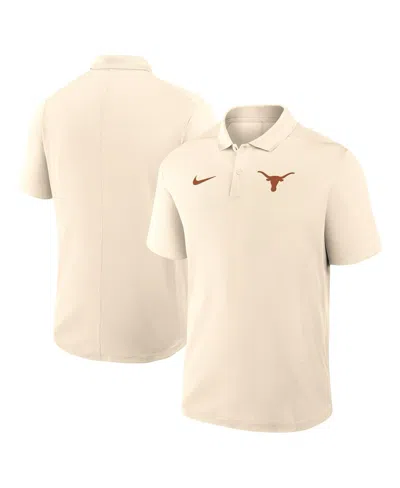Nike Tan Texas Longhorns Primary Logo Victory Performance Polo In Neutral