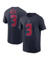 Nike Men's Tank Dell Navy Houston Texans Name Number T-shirt In Navy