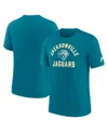 Nike Teal Jacksonville Jaguars Favorable Timeline Tri-blend T-shirt In Blue