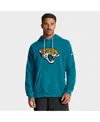 Nike Teal Jacksonville Jaguars Sideline Standard Issue Initial Home Dri-fit Hoodie In Blue