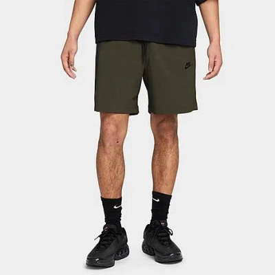 Nike Men's Tech 6" Woven Shorts In Sequoia/black