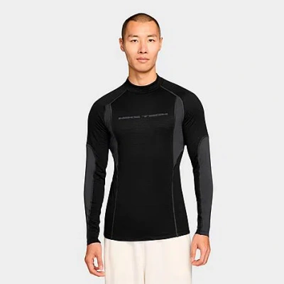 Nike Men's Tech Base Layer Long-sleeve Top In Black