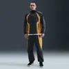 Nike Men's Tech Dri-fit Woven Color-block Loose-fit Pants In Black