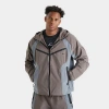 Nike Men's Tech Dri-fit Woven Windrunner Loose Jacket In Gray