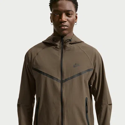 Nike Men's Tech Dri-fit Woven Full-zip Windrunner Jacket In Nude