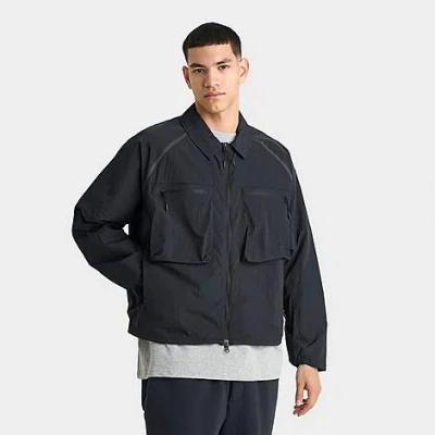 Nike Men's Tech Ergo Long-sleeve Utility Shirt In Black