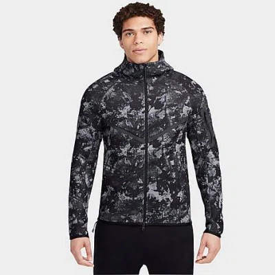 NIKE NIKE MEN'S TECH FLEECE CAMO WINDRUNNER FULL-ZIP HOODIE
