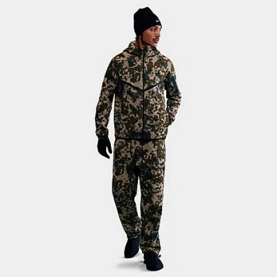 Nike Men's Tech Fleece Camo Windrunner Full-zip Jacket In Multi