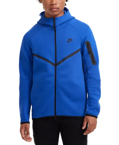 NIKE MEN'S TECH FLEECE FULL-ZIP WINDRUNNER LOGO HOODIE