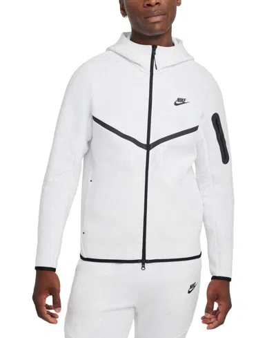 Nike Lightweight Sweatshirt With Zip Hood For Men Sportswear Tech Fleece Hoodie Phantom/black