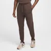 Nike Tech Fleece Joggers In Brown