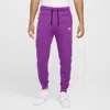 Nike Men's Tech Reflective Details Fleece Jogger Pants In Bold Berry