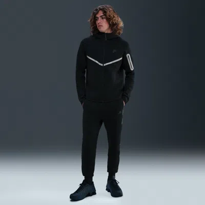 Nike Men's Tech Fleece Jogger Pants With Reflective Accents In Black