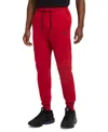 Nike Tech Fleece "gym Red/black" Track Pants In Gymred,bla