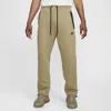 Nike Tech Fleece Open Hem Pants In Brown
