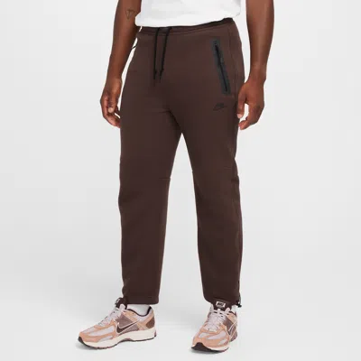 Nike Men's Tech Fleece Open-hem Pants In Brown