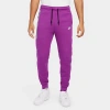 Nike Men's Tech Reflective Details Fleece Jogger Pants In Bold Berry