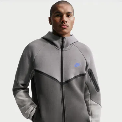 Nike Men's Tech Fleece Windrunner Full-zip Jacket In Gray