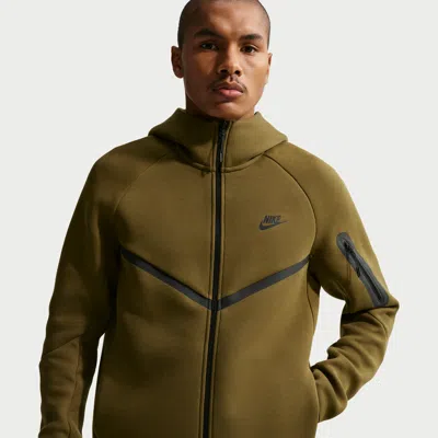 Nike Men's Tech Fleece Windrunner Full-zip Jacket In Brown