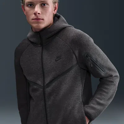 Nike Men's Tech Fleece Windrunner Full-zip Jacket In Gray