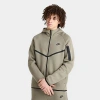 Nike Men's Tech Full-zip Fleece Windrunner Hoodie In Light Army/black