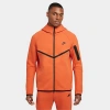 Nike Men's Tech Full-zip Fleece Windrunner Hoodie In Vintage Coral/black