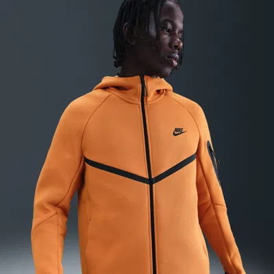 Nike Men's Tech Full-zip Windrunner Hoodie In Orange