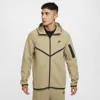 Nike Tech Fleece Cuffed Sweatpants In Khaki-green In Brown