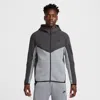 Nike Men's Tech Full-zip Windrunner Hoodie In Grey