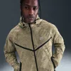 Nike Men's Tech Full-zip Woven Windrunner Jacket In Brown