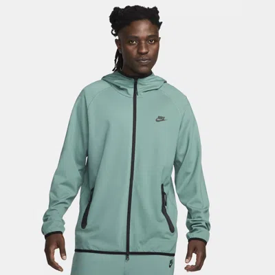 Nike Men's Tech Lightweight Knit Full-zip Hoodie In Green