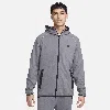 Nike Men's Tech Lightweight Knit Full-zip Hoodie In Grey