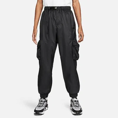 Nike Men's Tech Lined Woven Cargo Pants In Black/black