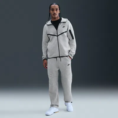 Nike Tech Fleece Open Hem Sweatpants In Gray