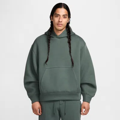Nike Men's Tech Reimagined Fleece Hoodie In Vintage Green/vintage Green